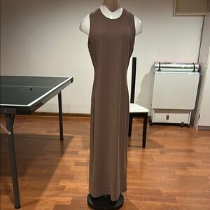 Lululemon Athletica Brown Sleeveless Sheath Maxi Dress